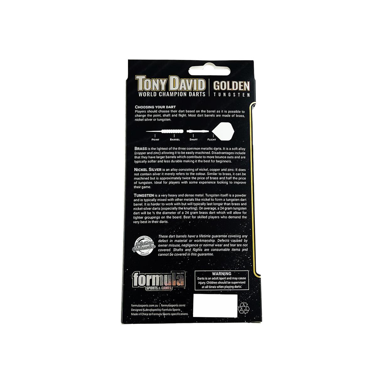 Tony David Golden 90% Tungsten