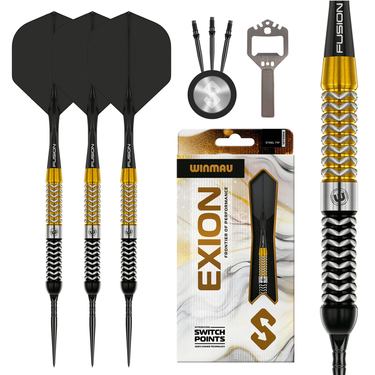 Winmau Exion Switch Point Darts - Parallel 90% Tungsten - Aussie Dart Supplies Online