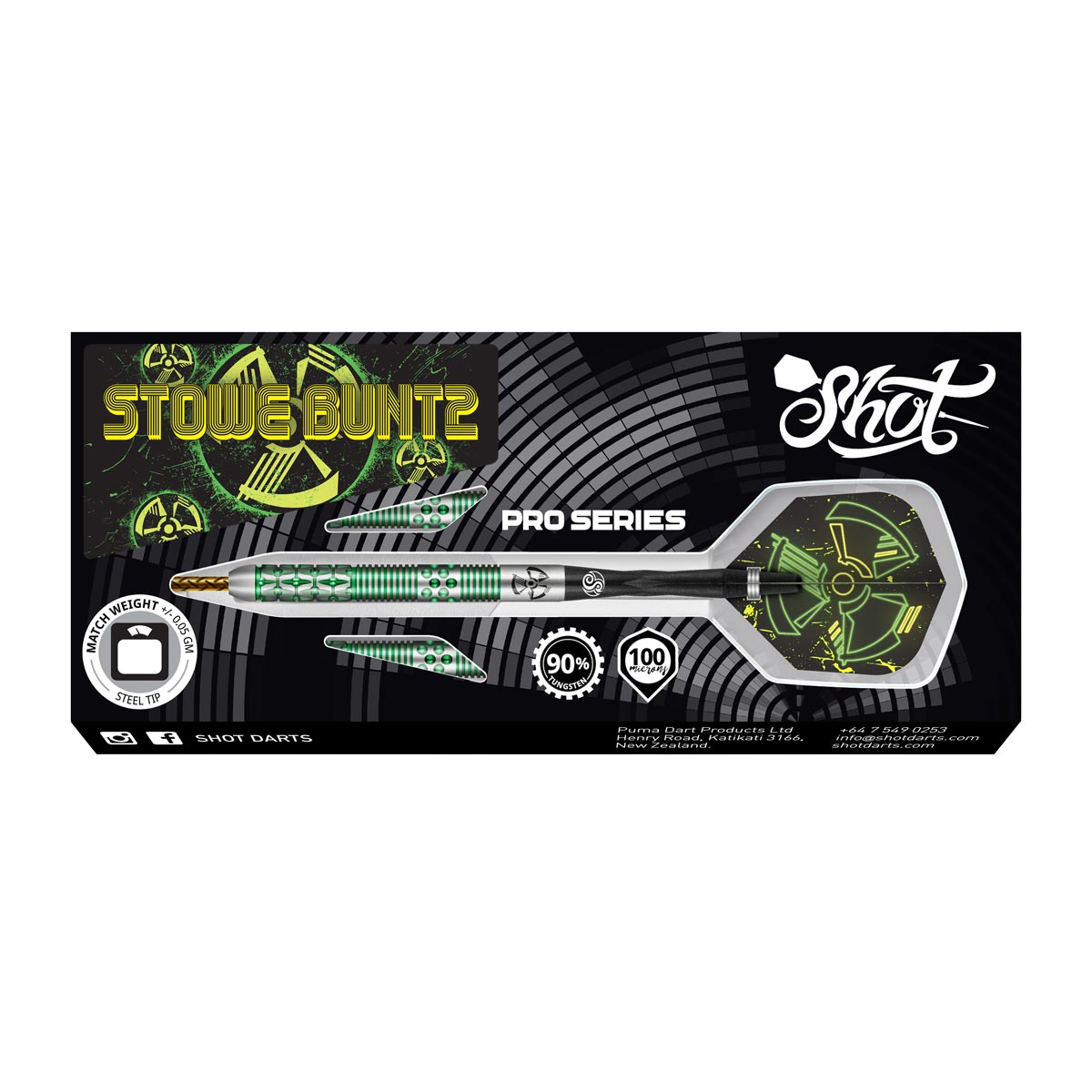 Shot Stowe Buntz 2.0 – Soft Darts Al 90% Tungsteno, Frecce Morbide Di Alta Qualità Per Professionisti