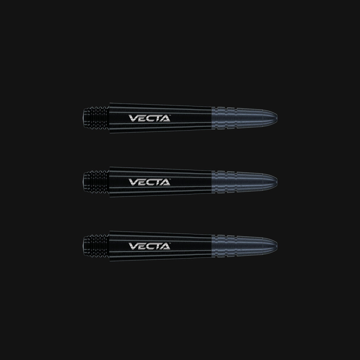 Winmau Victor Black Shafts - Short 34mm