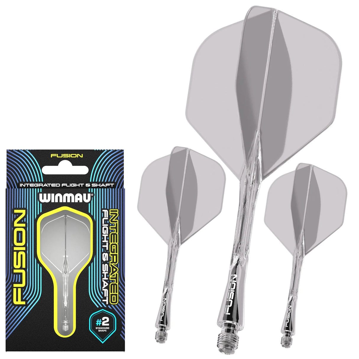 Winmau Clear Fusion #6 Integrated Flight & Shaft - Aussie Dart Supplies Online