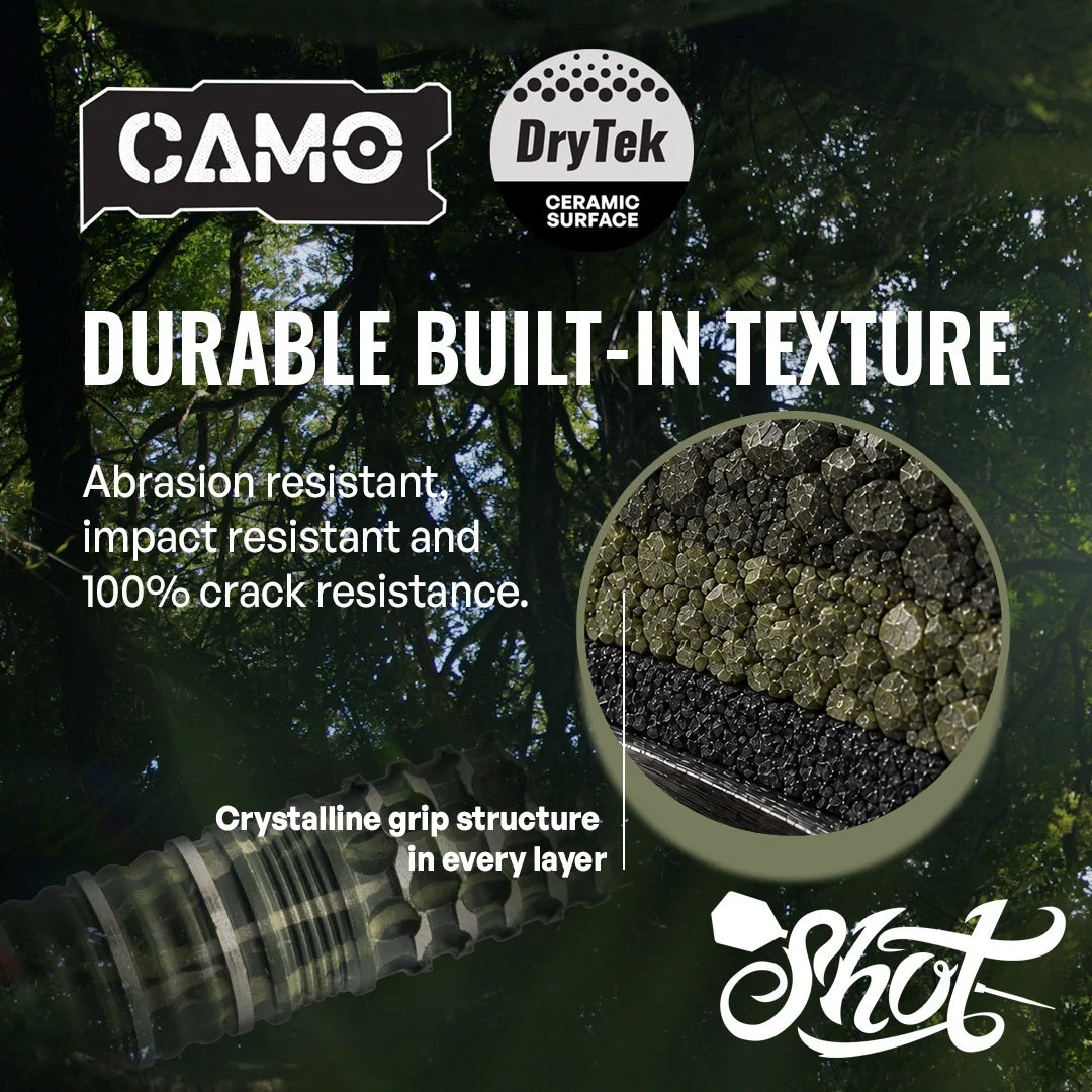 Camo Longshot Turbo Point - 95% Steel Tip Darts - Aussie Dart Supplies Online
