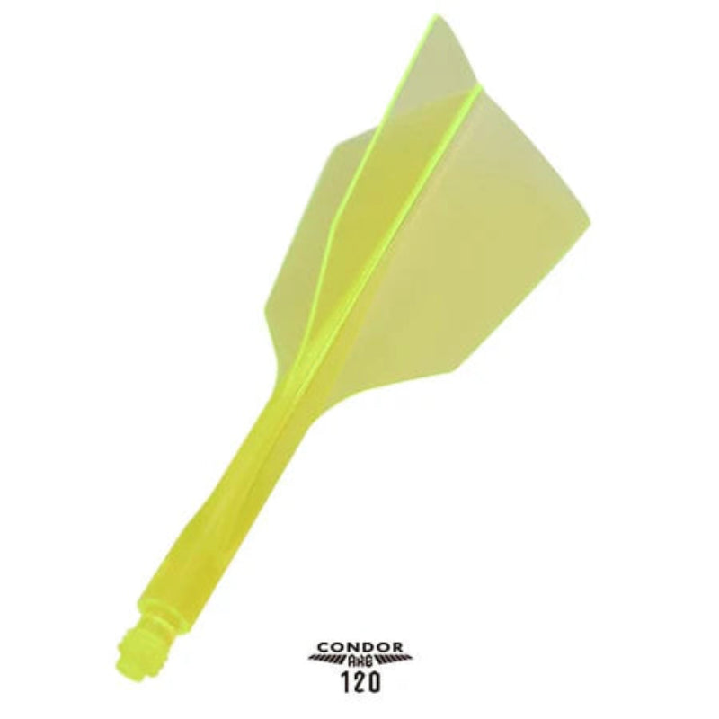 Condor AXE 120 Narrow Moulded Flights Neon Yellow