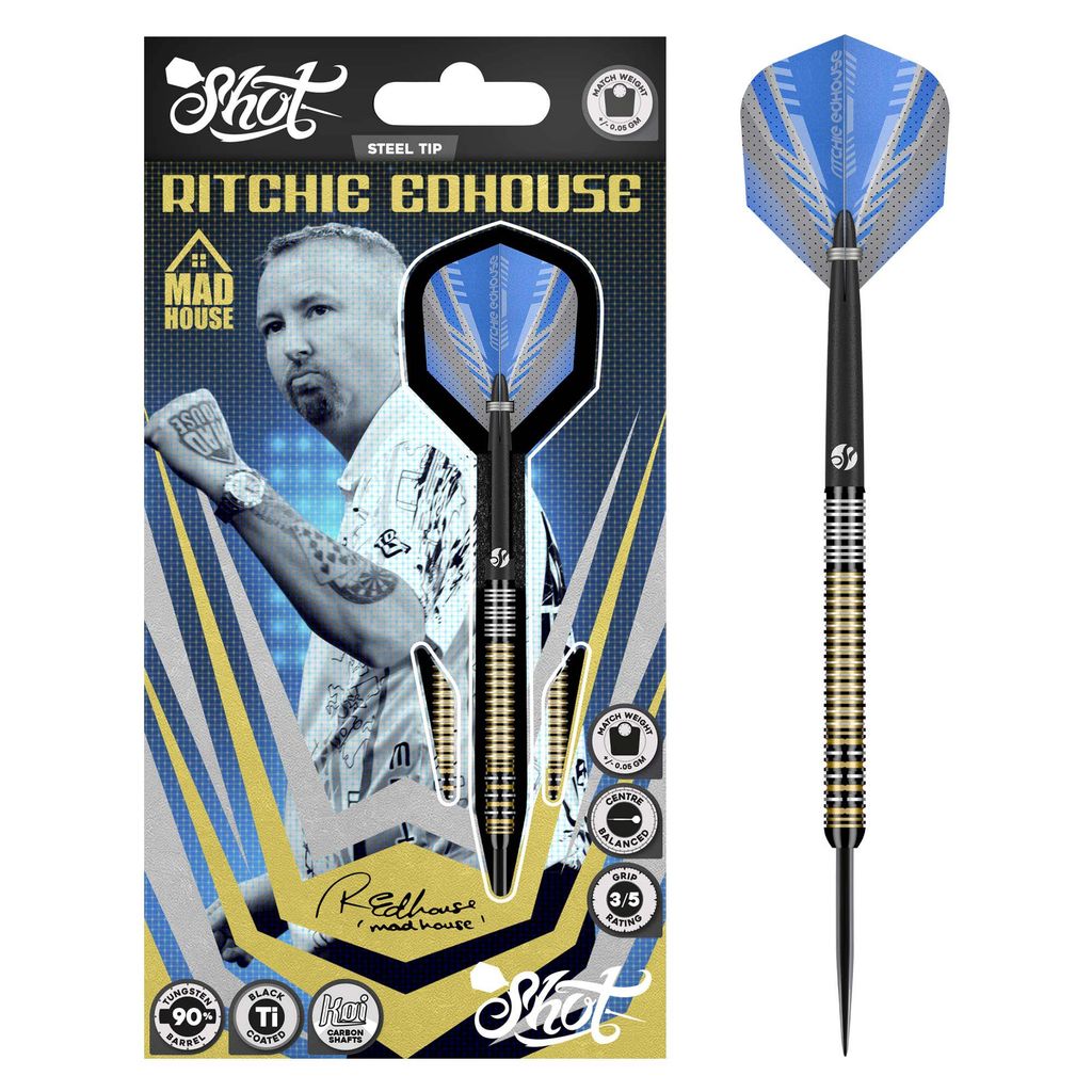 Shot Ritchie Edhouse Madhouse 90% Tungsten Barrels - Aussie Dart Supplies Online