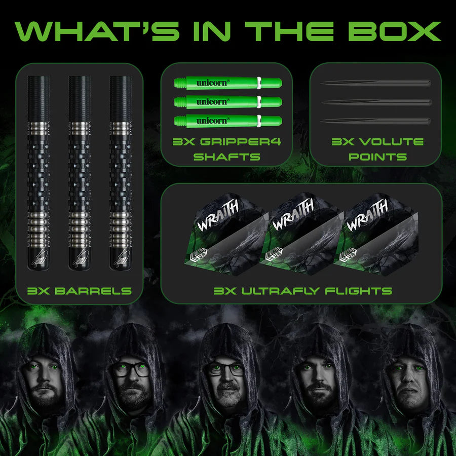 James Wade Wrath 90% Tungsten Dart Set