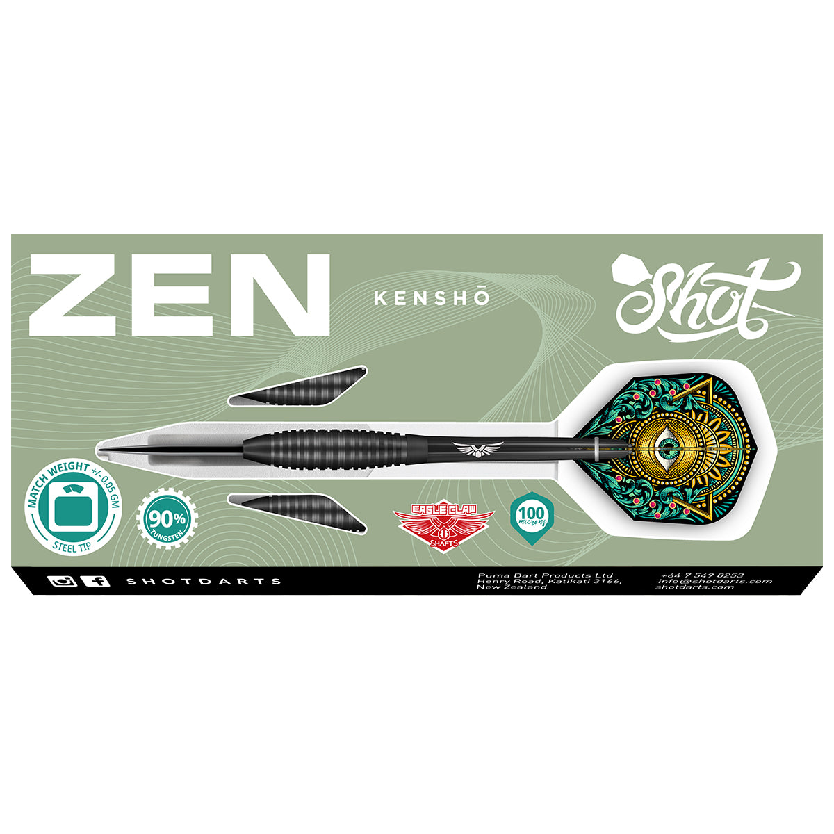 Zen Kensho Steel Tip 90% Tungsten Barrels
