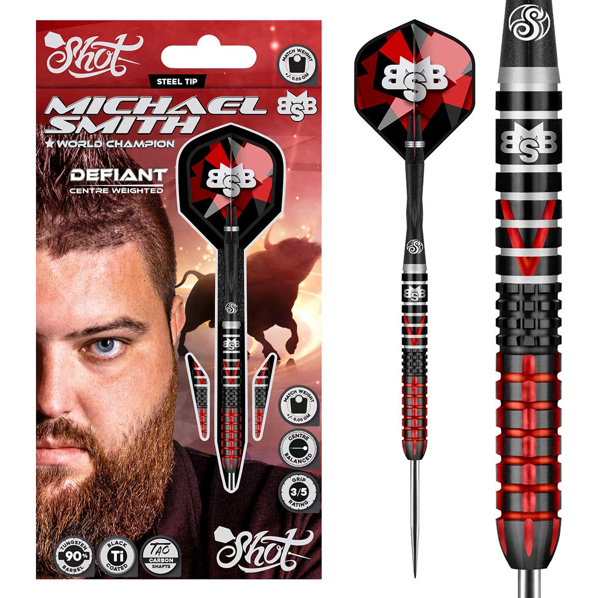Michael Smith Defiant 90% Tungsten - Aussie Dart Supplies Online