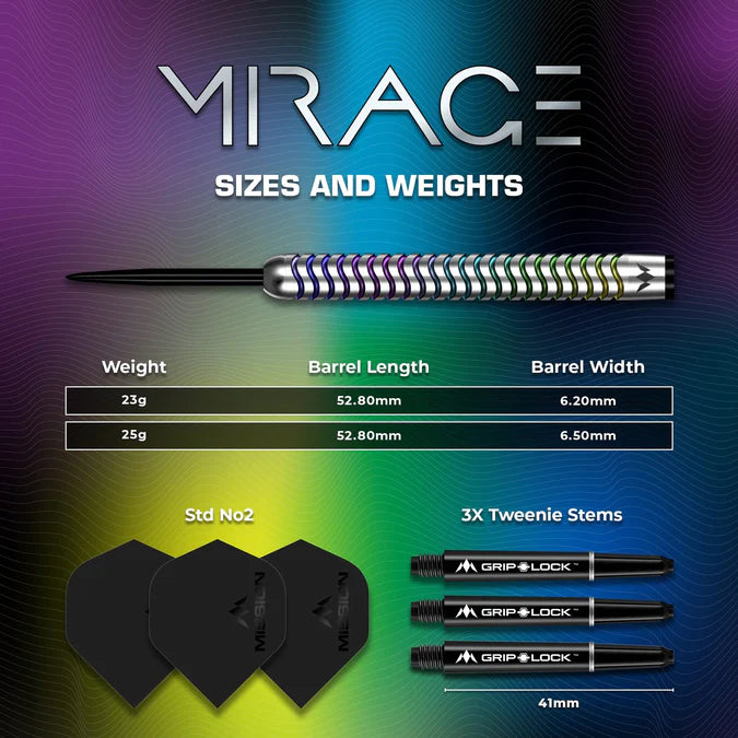 Mission Mirage 90% Tungsten - Aussie Dart Supplies Online