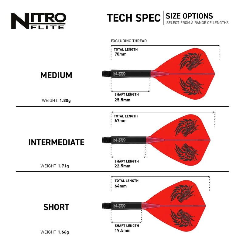 Red Dragon Jonny Clayton Nitro Flite Kite - Aussie Dart Supplies Online