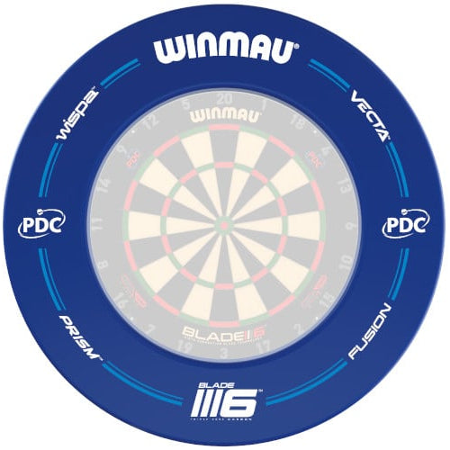 PDC BLUE DARTBOARD SURROUND BLUE