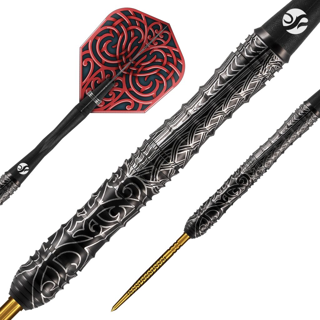 Warrior Kapene Steel Tip Dart Set-90% Tungsten-Turbo Points