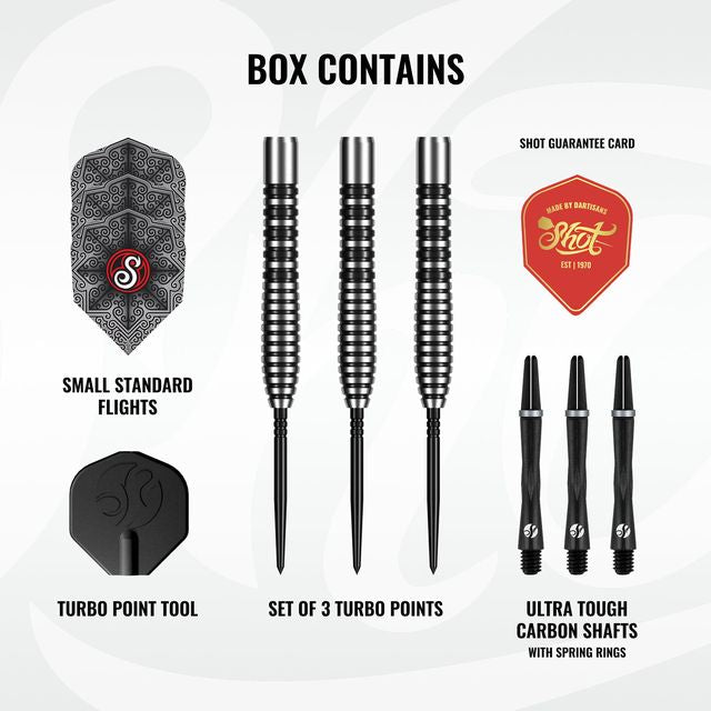 Pro Series Raymond Smith Guru-90% Tungsten Steel-Turbo Points-22gm