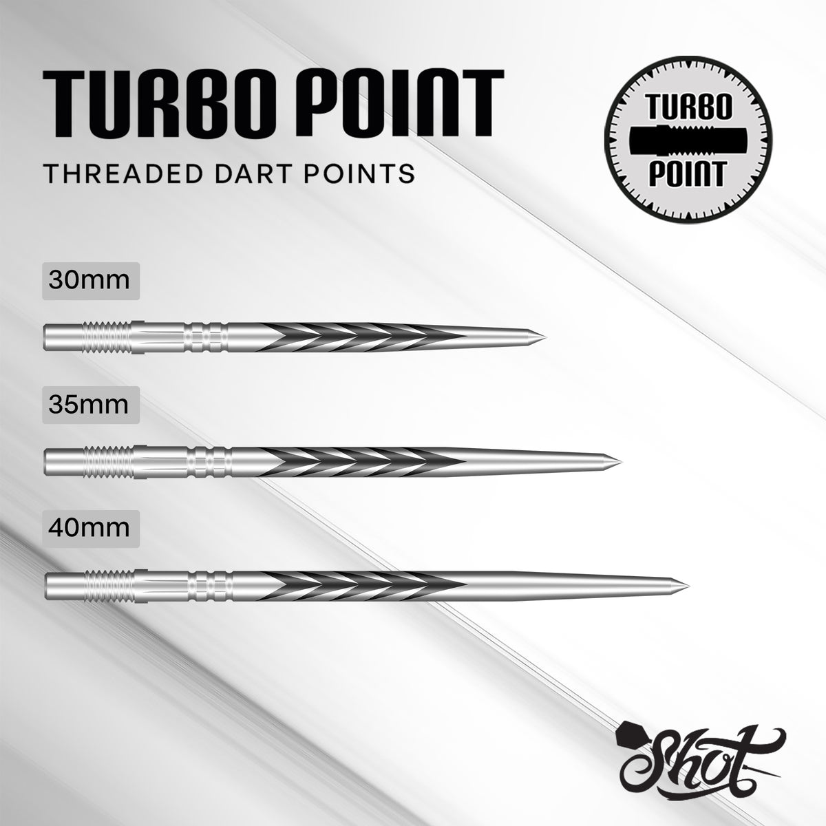 Tribal Weapon Steel Tip Turbo Points Silver