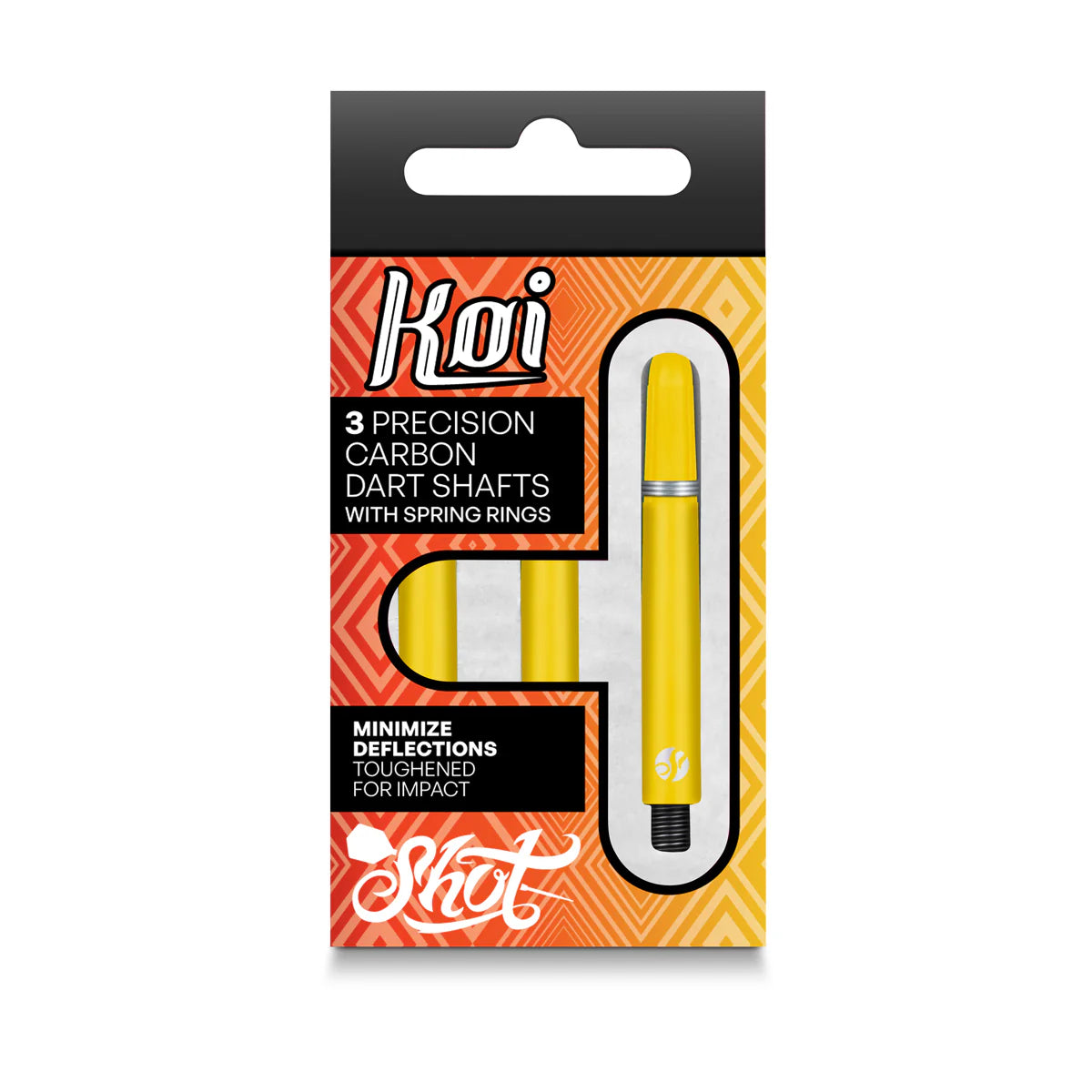 Shot Koi Carbon Dart ShaftYellow Aussie Dart Supplies Online