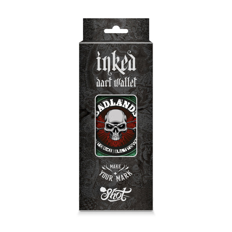 Shot Badlands Inked Dart Wallet Green Boxed