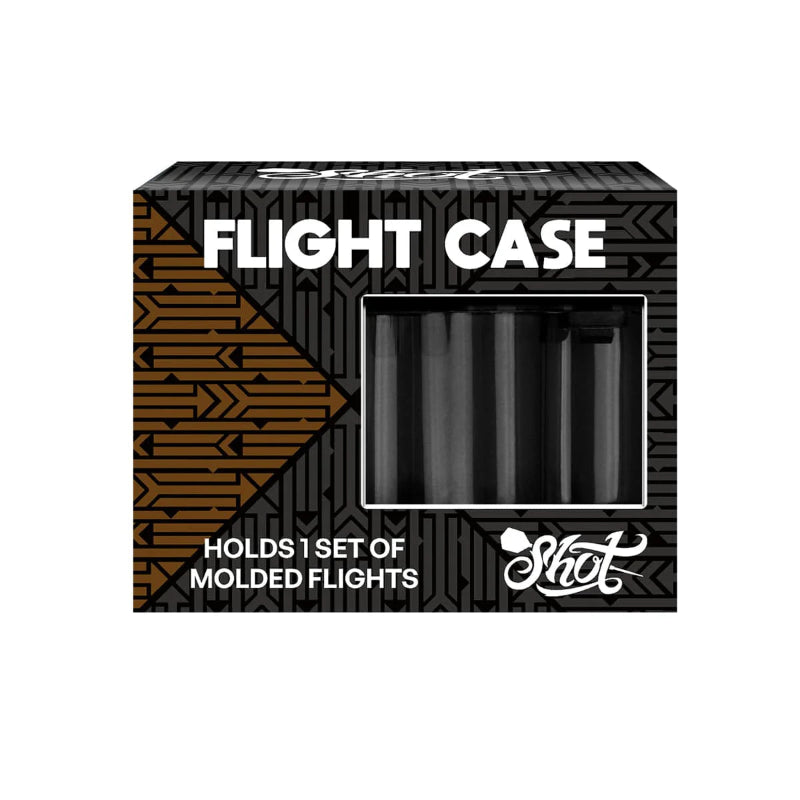 Shot Dart Flight Case Black Packaged