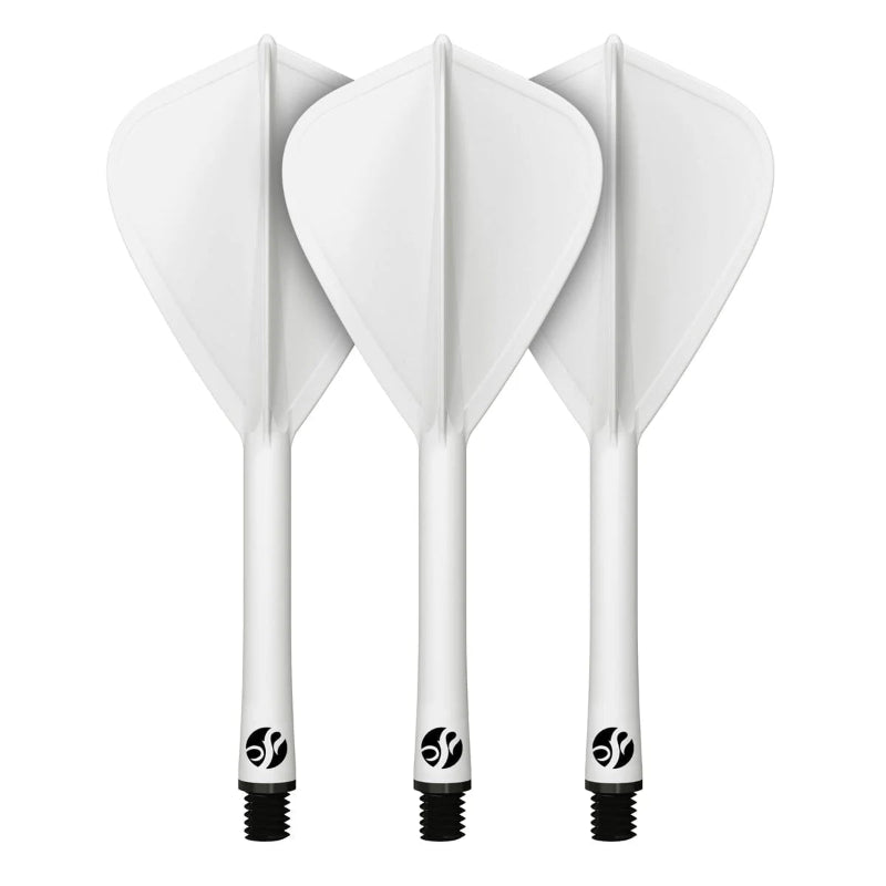 Shot Flight Deck Kite One Piece Flight & Shaft System White