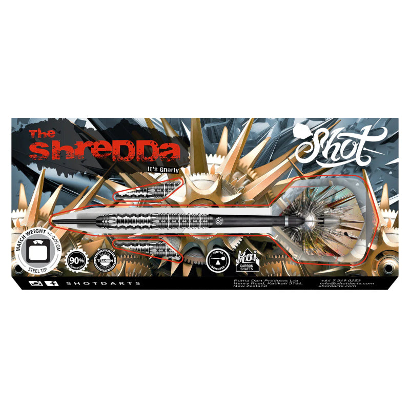 Shot Gnarly Shredda Steel Tip Darts