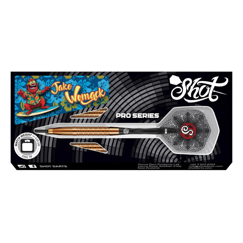 Shot Jake Womack 90% Tungsten Steel Tip Darts
