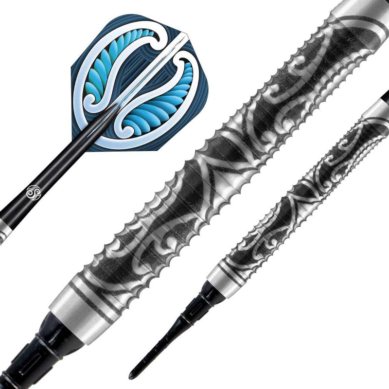 Decorative dart with intricate design on a white background