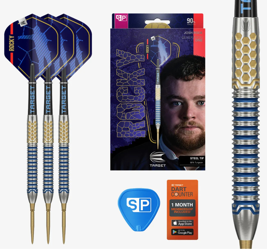 Target Josh Rock G1 SP 90% Tungsten Steel Tip Darts Set