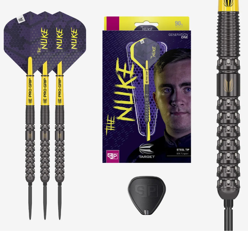 Target Luke Littler G1 90% Tungsten SP Steel Tip Darts Set