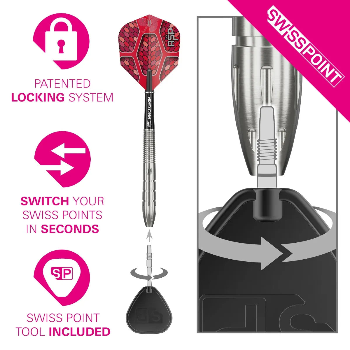 Target Nathan Aspinall G1 SP 90% Tungsten Darts Set