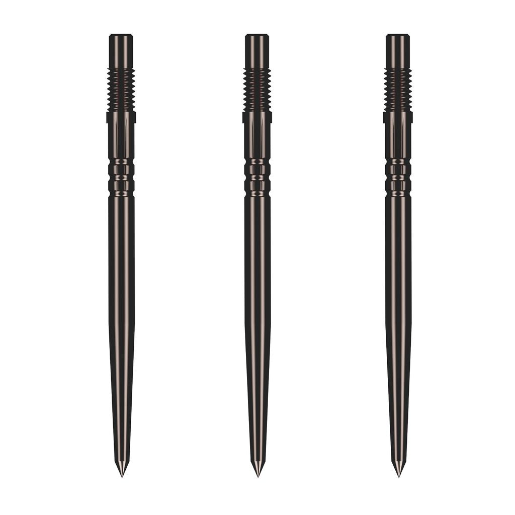Turbo Steel Tip Dart Points-Black - Aussie Dart Supplies Online