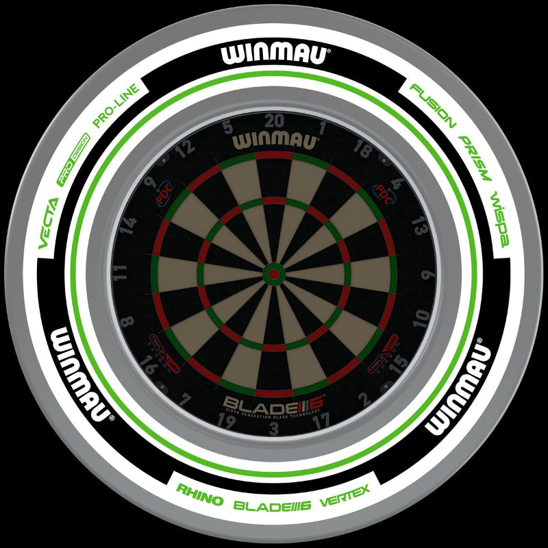 Winmau Advance White Green Surround