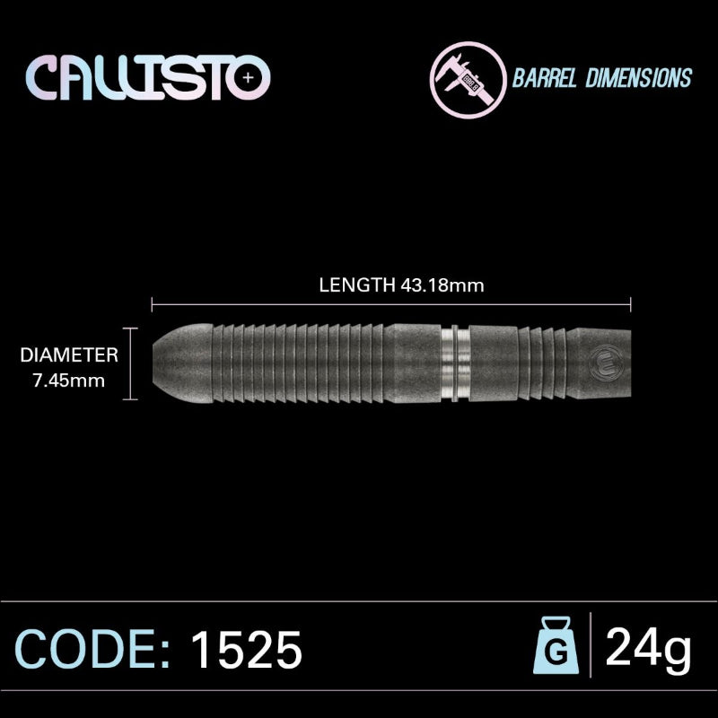 Winmau Callisto Darts 90% Tungsten Steel Tip Darts Set