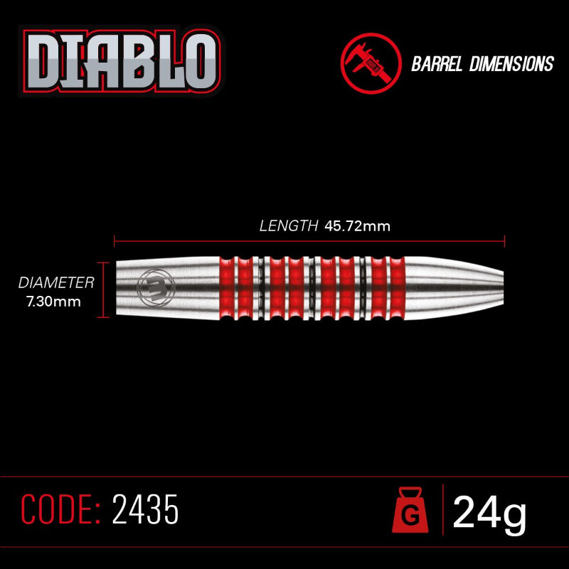 Winmau Diablo 90% Tungsten Darts 24G