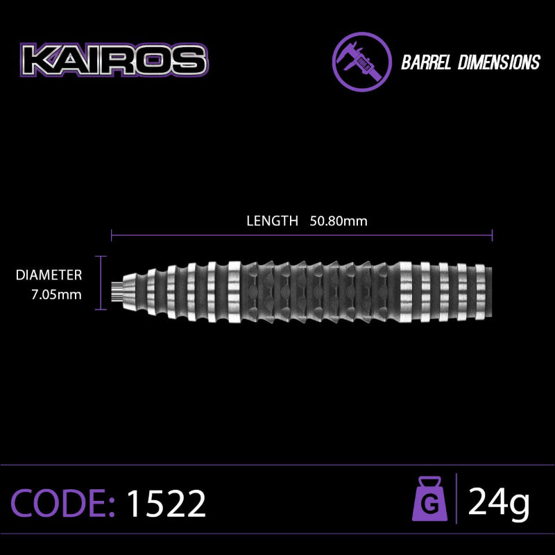 Winmau Kairos 2 90% Tungsten Darts 24G