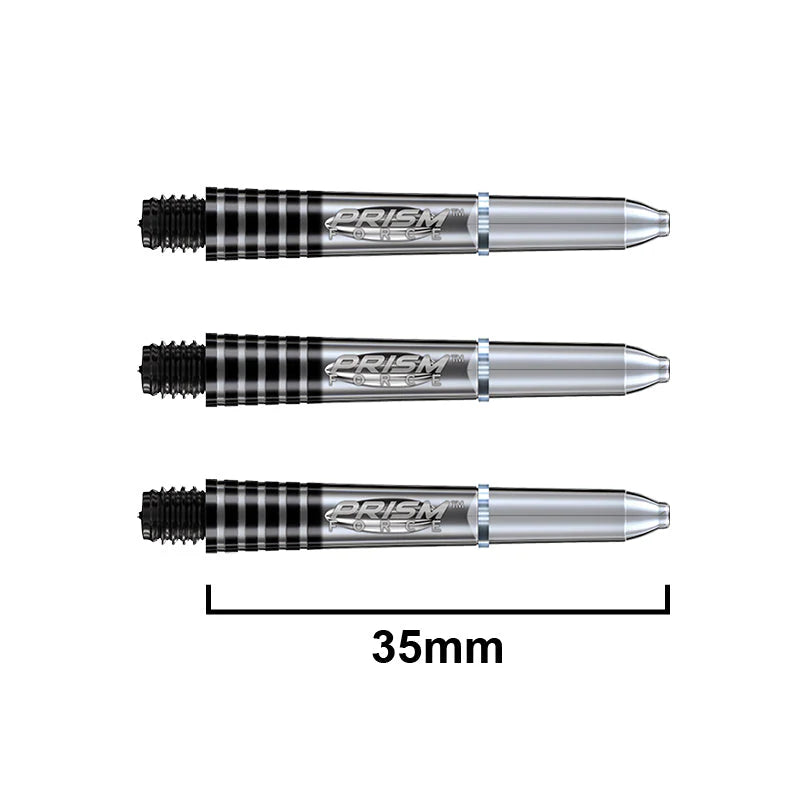 Winmau Prism Force Short Clear shafts with durable poly design