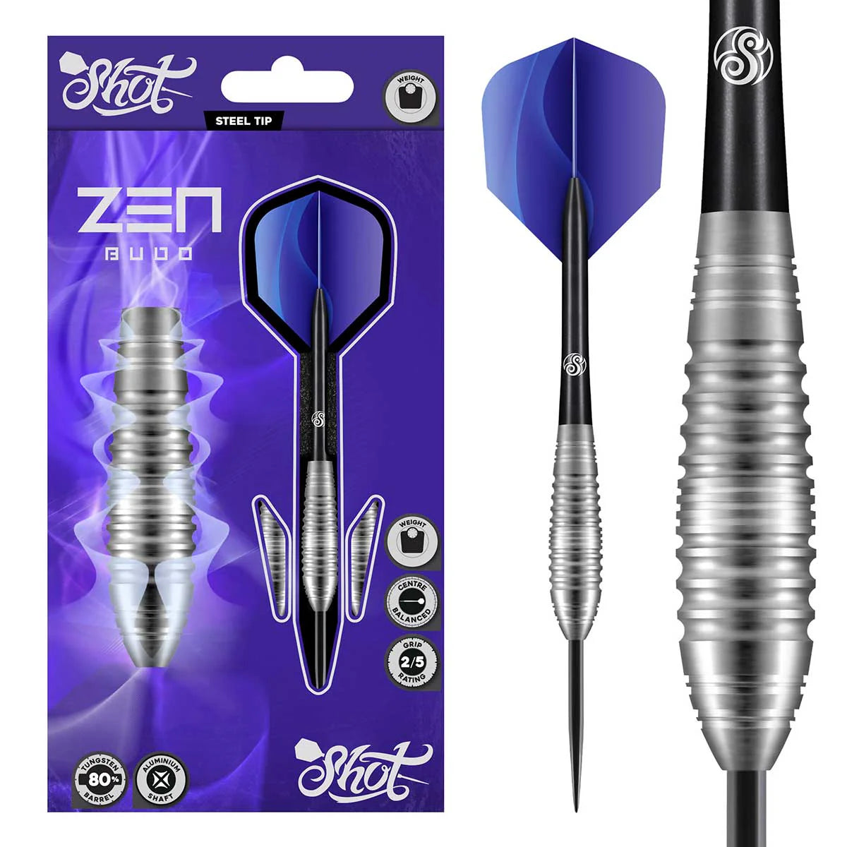 Zen Budo Steel Tip 80% Tungsten Barrels - Aussie Dart Supplies Online