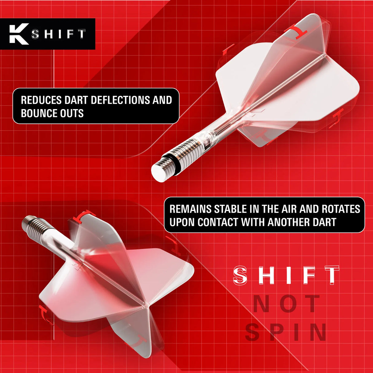 Target K-Shift No2 - White - Aussie Dart Supplies Online
