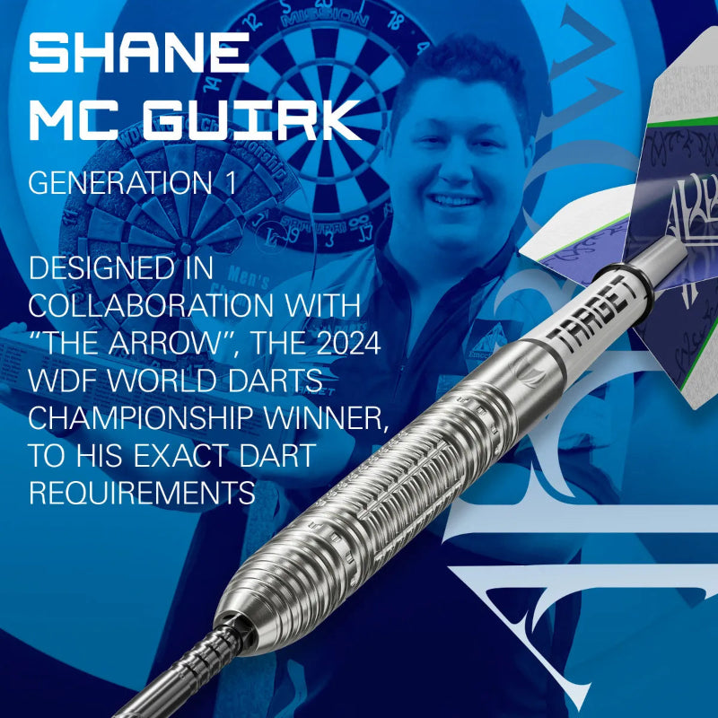 Target Shane McGuirk 90% Tungsten Swiss Point Darts Set.