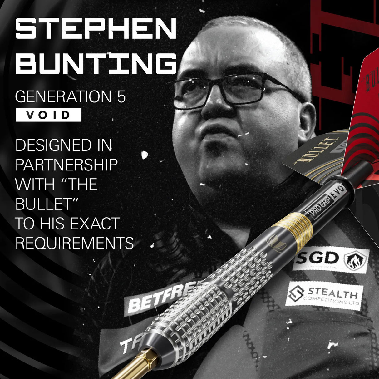 Stephen Bunting G5 Void SP 95% Tungsten - Aussie Dart Supplies Online