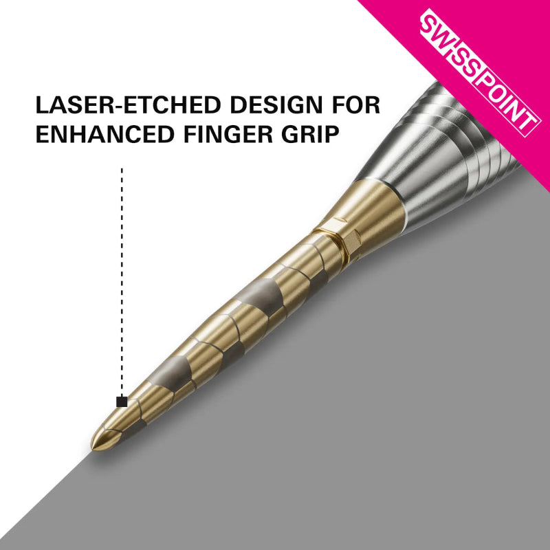 Target Swiss Storm Onyx Points Available in Black, Gold, Silver and 26mm, 30mm and 35mm lengths.