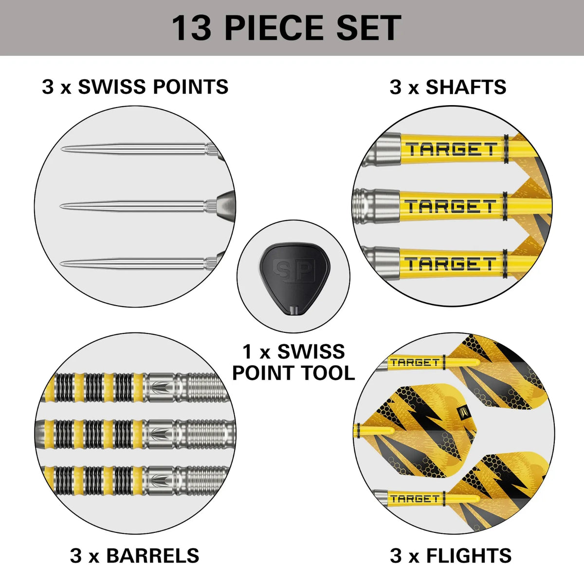Target Buzz 01 90% Tungsten SP Darts Set