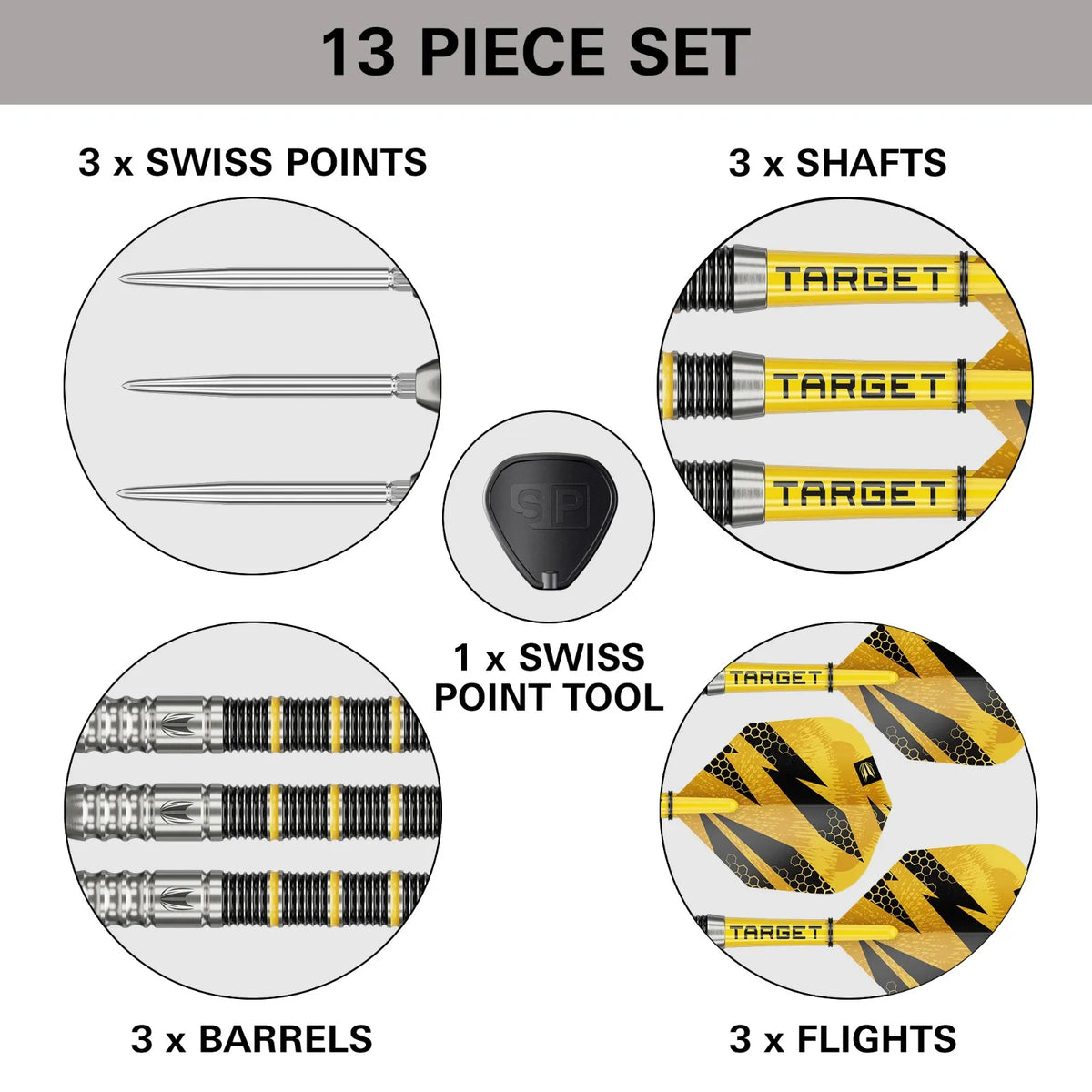 Target Buzz 02 90% Tungsten SP Darts Set