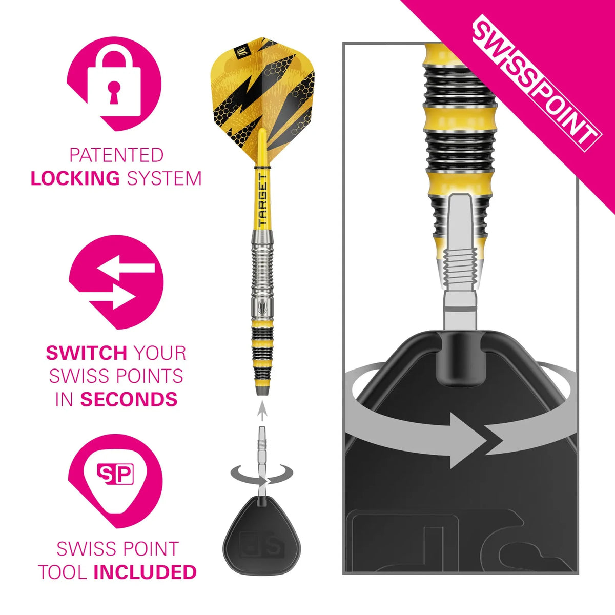 Target Buzz 03 90% Tungsten SP Darts Set
