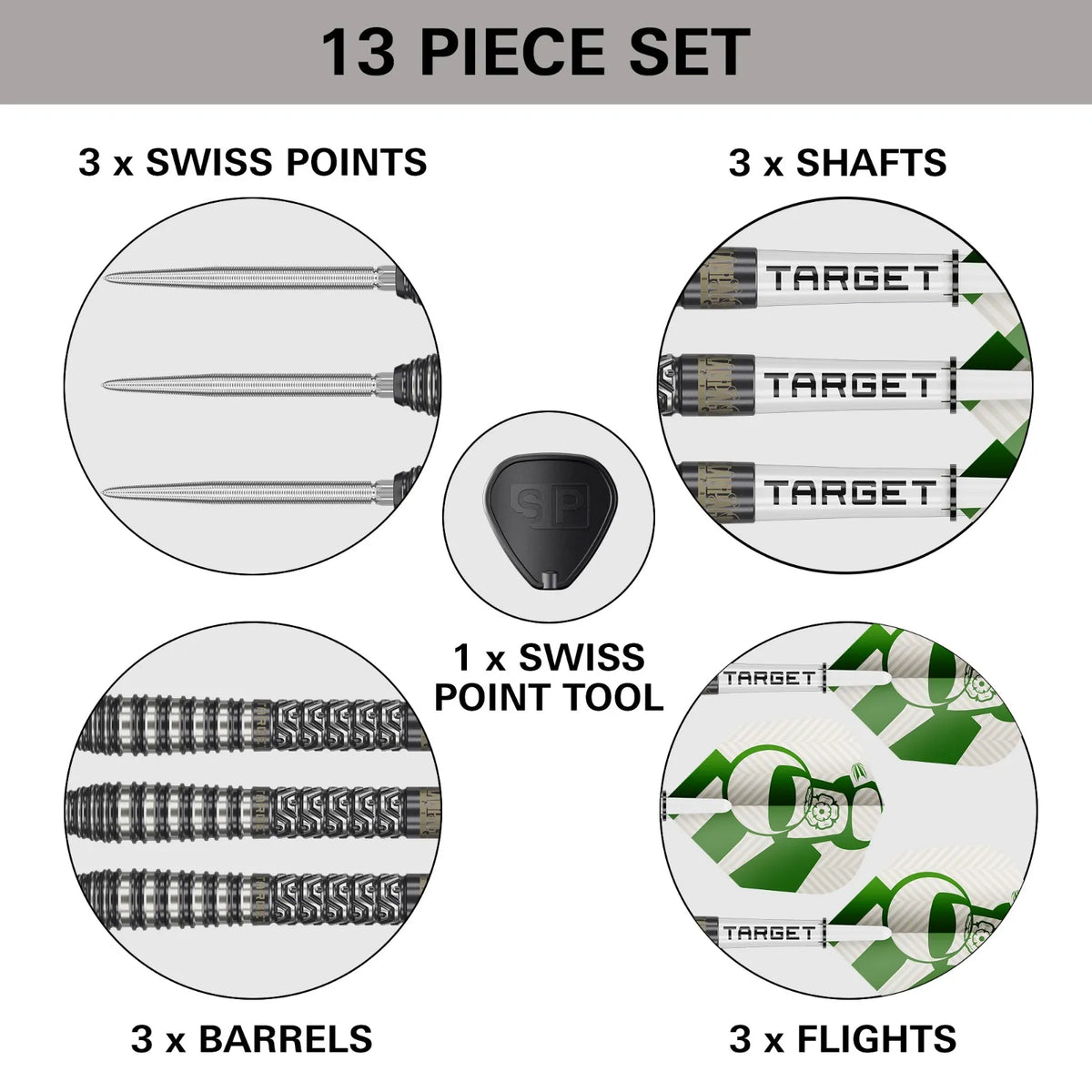 Target Charlie Manby 95% Tungsten Gen1 Darts Set