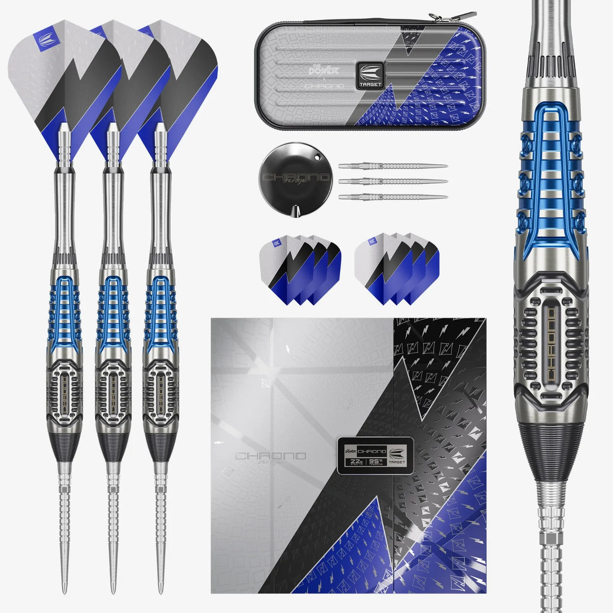 Target Phil Taylor Power Chrono 95% Tungsten SP Darts Set