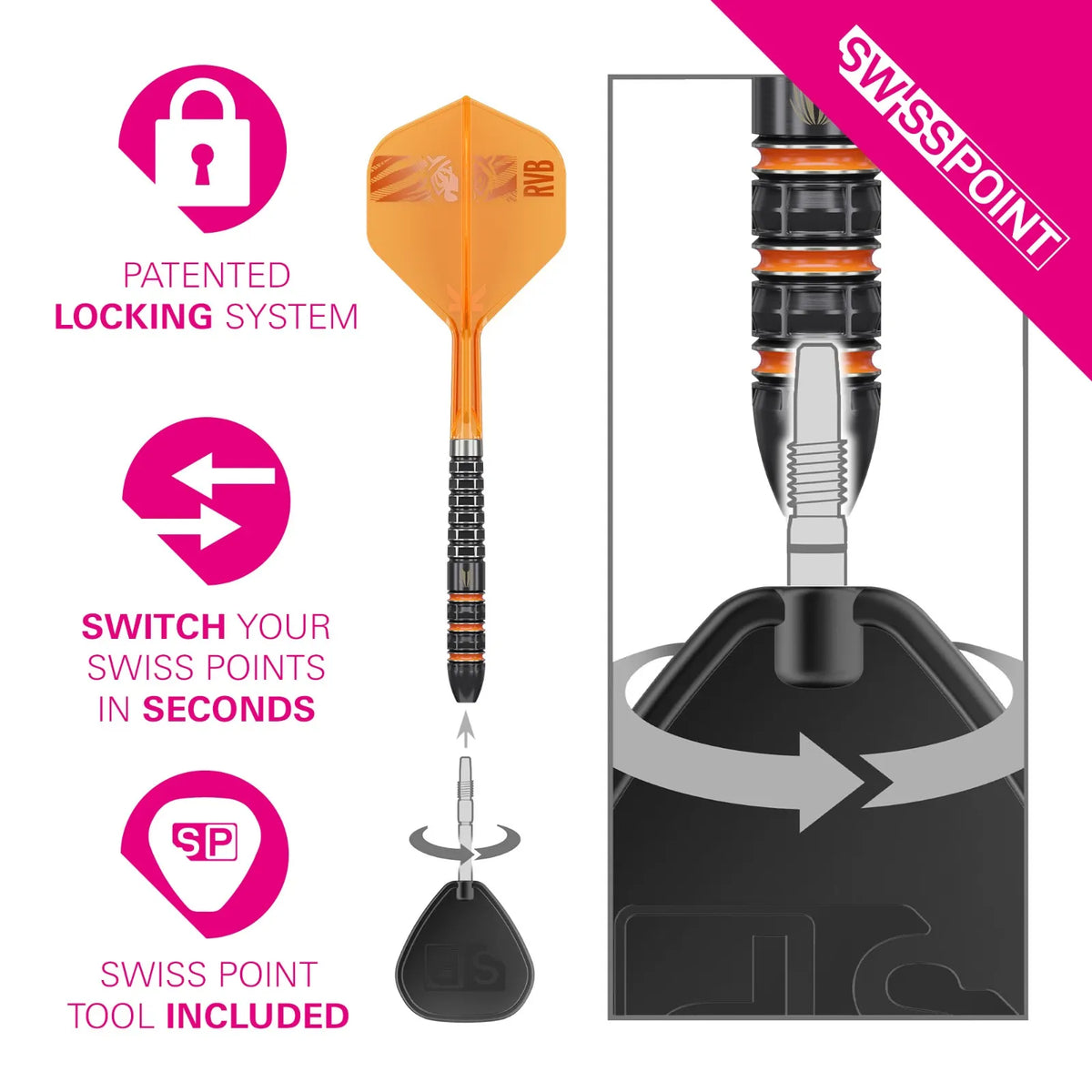 Target Raymond Van Barneveld 95K 95% Tungsten SP Darts Set - Aussie Dart Supplies Online