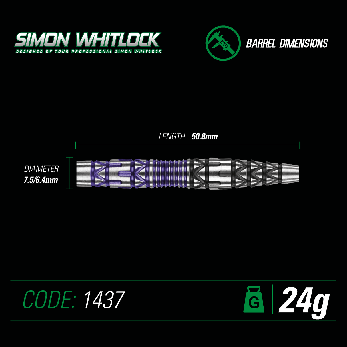 Simon Whitlock Limited Edition 90% Tungsten Alloy