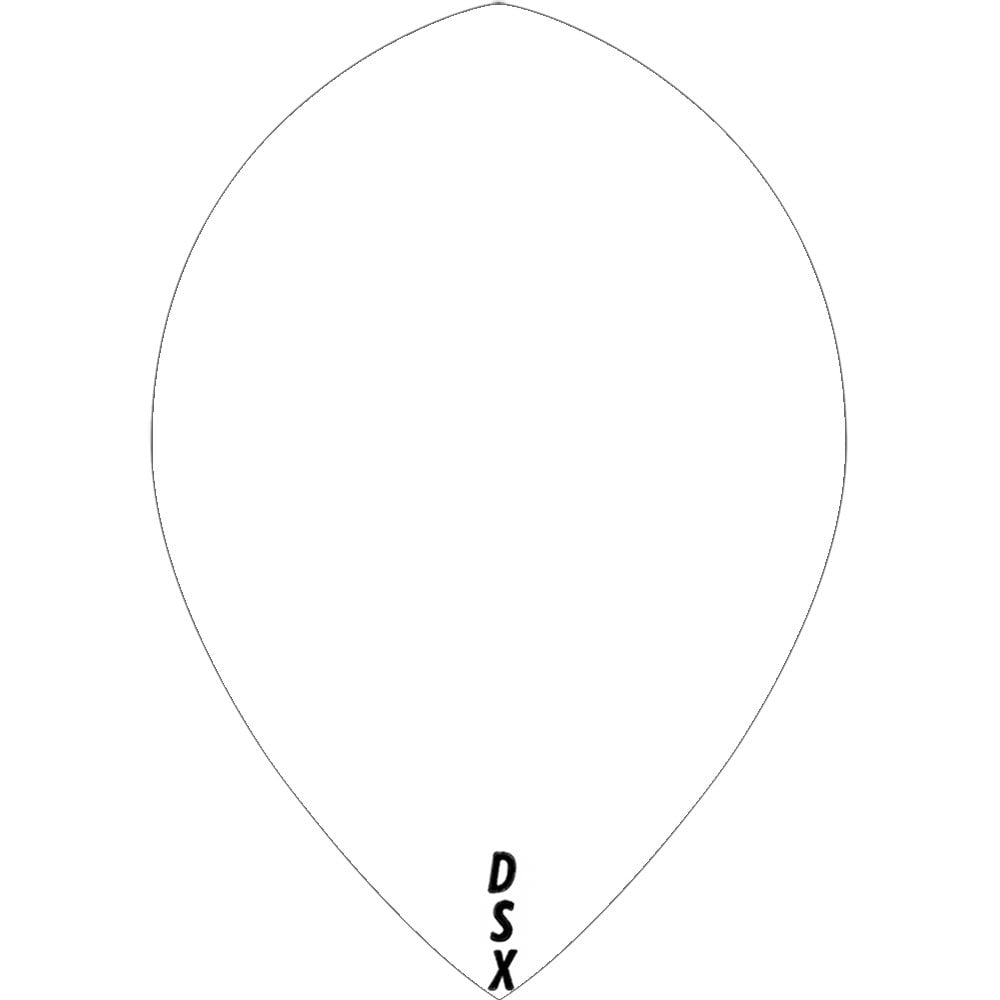 Designa DSX 100 Micron Plain Colour Pear Shaped Flights