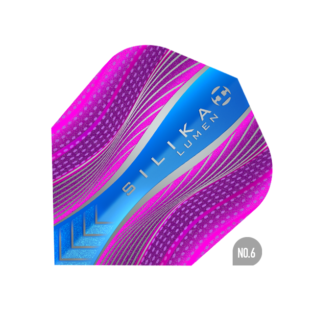 Harrows Silika Lumen No6 Std Flights - Assorted Colours