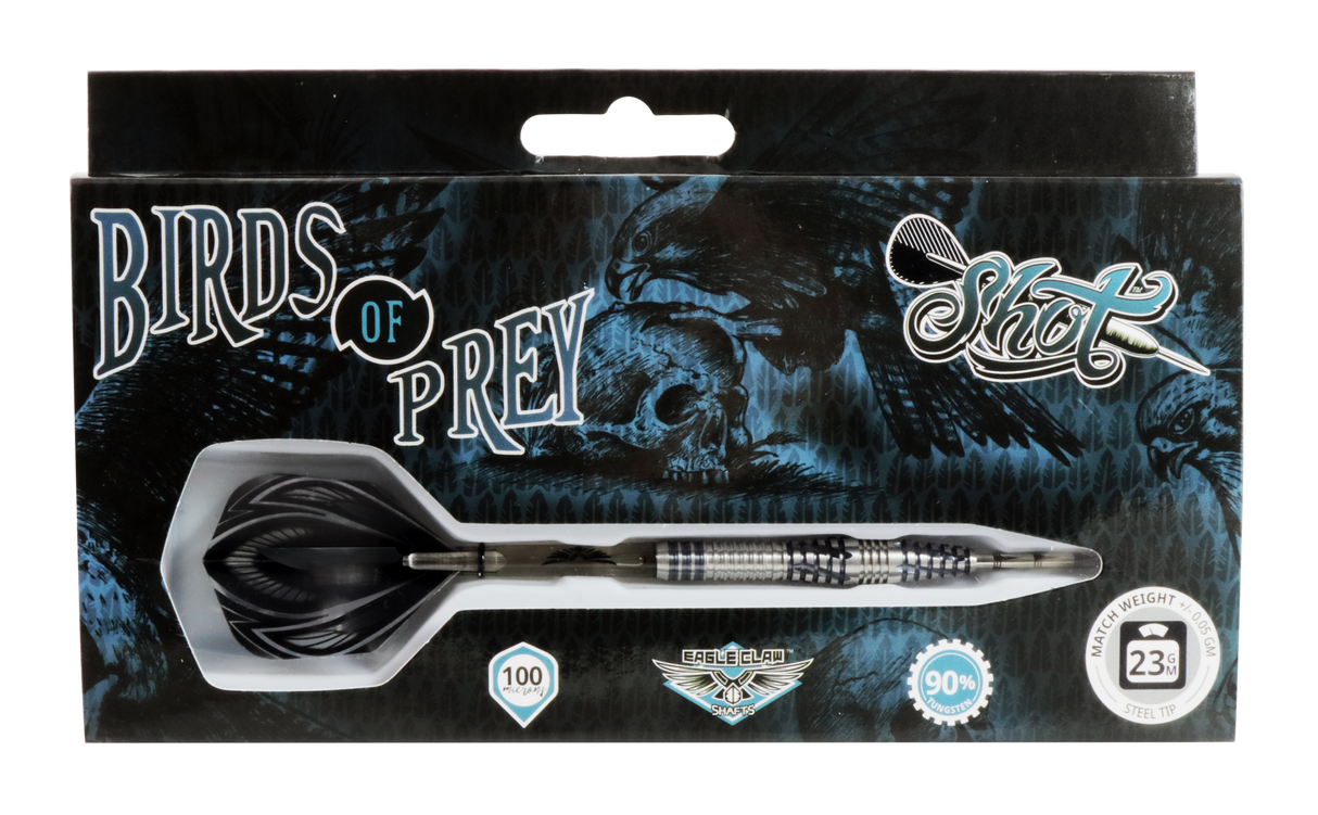Birds of Prey Falcon Steel Tip Dart Set Front Weighted 90% Tungsten Barrels - Aussie Dart Supplies Online