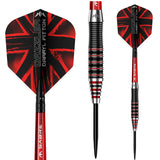 Mission Darryl Fitton Darts Steel Tip Electro Black & Red The Dazzler