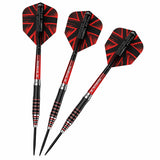Mission Darryl Fitton Darts Steel Tip Electro Black & Red The Dazzler